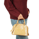 Louis Vuitton Alma BB Beige Monogram Vernis Leather Handbag, 2013