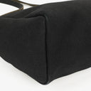 Hermes Herbag PM Vache Hunter Noir Canvas 2 Way With Palladium Hardware