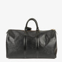 Louis Vuitton Keepall 45 Black EPI Leather Travel Bag