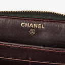 Chanel Black Caviar Leather Zip Wallet