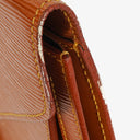 Louis Vuitton Pochette Sellier Dragonne Cognac Epi Clutch