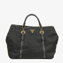 Prada Tessuto Nylon and Leather Tote Bag
