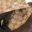 Gucci GG Beige/Brown Monogram Canvas Belt Bag