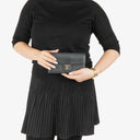 Louis Vuitton Black Leather LockMe Wallet