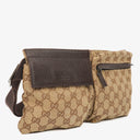 Gucci GG Beige/Brown Monogram Canvas Belt Bag