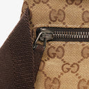 Gucci GG Beige/Brown Monogram Canvas Belt Bag
