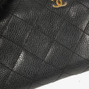 Chanel Black Caviar Leather Zip Wallet