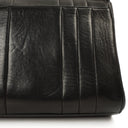 Chanel Maxi Logo Crossbody Flap Bag Black Vertical Quilted Lambskin 24K Gold-Plated Hardware
