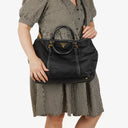 Prada Tessuto Nylon and Leather Tote Bag