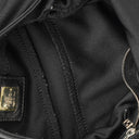 Fendi Black Cloth Baguette Bag