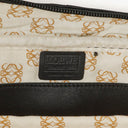 Loewe Black Leather Anagram Travel Bag