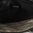 Loewe Black Leather Anagram Travel Bag