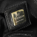 Fendi Black Cloth Baguette Bag