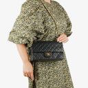 Chanel Medium Vintage Classic Double Flap Bag in Quilted Black Lambskin with 24K Gold-Plated Hardware
