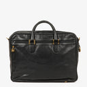 Loewe Black Leather Anagram Travel Bag