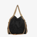 Stella McCartney Black Falabella Tote Vegan Shaggy Deer