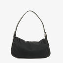 Fendi Black Cloth Baguette Bag