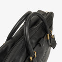 Loewe Black Leather Anagram Travel Bag
