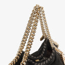 Stella McCartney Black Falabella Tote Vegan Shaggy Deer