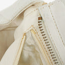 Chanel CC Double Chain White Shoulder Bag