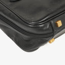 Loewe Black Leather Anagram Travel Bag
