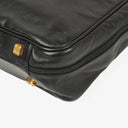 Loewe Black Leather Anagram Travel Bag