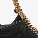 Stella McCartney Black Falabella Tote Vegan Shaggy Deer