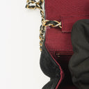 Chanel Petit sac à rabat demi-lune en velours noir
