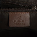 Gucci Bamboo Top Handle Brown/Pink Canvas And Leather Hobo Bag