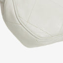 Chanel CC Double Chain White Shoulder Bag