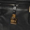 Loewe Black Leather Anagram Travel Bag