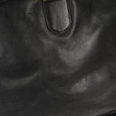 Loewe Black Leather Anagram Travel Bag