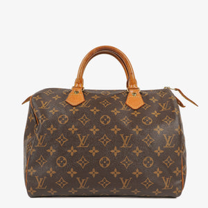 Louis Vuitton Speedy 30 Monogram Canvas Handbag