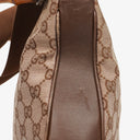 Gucci Bamboo Top Handle Brown/Pink Canvas And Leather Hobo Bag
