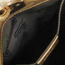 Gucci Mini Babouska Indy Beige/Gold GG Crystal Coated Canvas Top Handle Bag