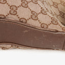 Gucci Bamboo Top Handle Brown/Pink Canvas And Leather Hobo Bag