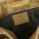 Gucci Mini Babouska Indy Beige/Gold GG Crystal Coated Canvas Top Handle Bag