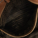 Prada Nappa Gaufre Leather Brown Shoulder Bag