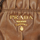 Prada Nappa Gaufre Leather Brown Shoulder Bag