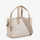 Chanel Travel Line Beige Nylon CC Logo Bag