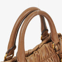 Prada Nappa Gaufre Leather Brown Shoulder Bag