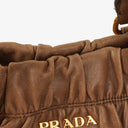 Prada Nappa Gaufre Leather Brown Shoulder Bag