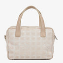Chanel Travel Line Beige Nylon CC Logo Bag