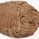 Prada Nappa Gaufre Leather Brown Shoulder Bag