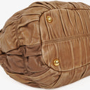 Prada Nappa Gaufre Leather Brown Shoulder Bag
