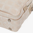 Chanel Travel Line Beige Nylon CC Logo Bag