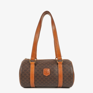 Celine Macadam Coated Canvas Boston Bag