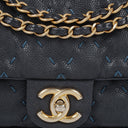 Chanel Wild Stitch Navy Caviar Single Flap
