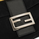 Fendi Baguette Black Neoprene Shoulder Bag