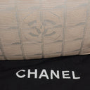 Chanel Travel Line Beige Nylon CC Logo Bag